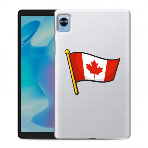 Полупрозрачный дизайнерский силиконовый чехол для Realme Pad Mini Флаг Канады