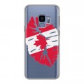Полупрозрачный дизайнерский пластиковый чехол для Samsung Galaxy S9 Флаг Канады