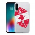 Полупрозрачный дизайнерский силиконовый чехол для Meizu 16T Флаг Канады