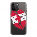 Полупрозрачный дизайнерский пластиковый чехол для Iphone 14 Pro Max Флаг Канады
