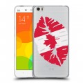 Полупрозрачный дизайнерский силиконовый чехол для Xiaomi Mi Note Флаг Канады