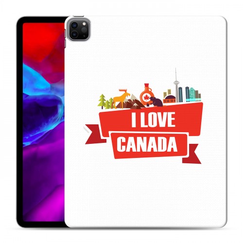 Полупрозрачный дизайнерский пластиковый чехол для Ipad Pro 12.9 (2020) Флаг Канады