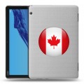 Полупрозрачный дизайнерский пластиковый чехол для Huawei MediaPad T5 Флаг Канады