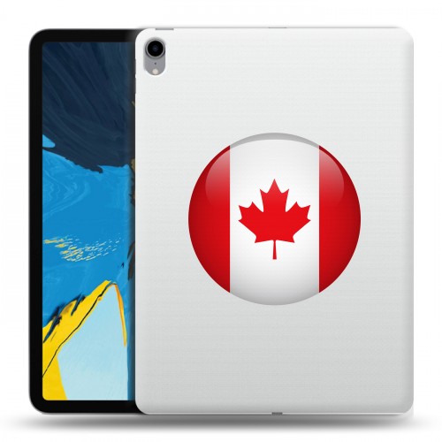 Полупрозрачный дизайнерский пластиковый чехол для IPad Pro 11 Флаг Канады