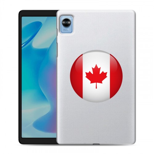 Полупрозрачный дизайнерский силиконовый чехол для Realme Pad Mini Флаг Канады