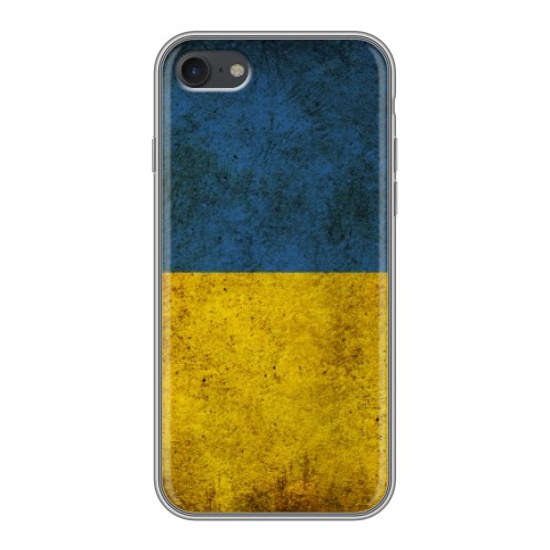 Дизайнерский силиконовый чехол для Iphone 7 флаг Украины