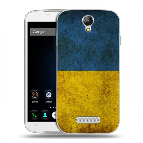 Дизайнерский силиконовый чехол для Doogee X6 флаг Украины