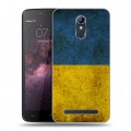 Дизайнерский силиконовый чехол для Homtom HT17 флаг Украины