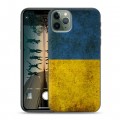 Дизайнерский пластиковый чехол для Iphone 11 Pro Max флаг Украины