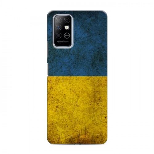 Дизайнерский пластиковый чехол для Infinix Note 8 флаг Украины