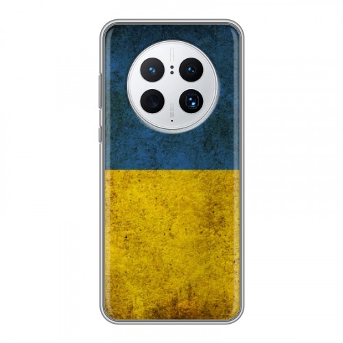 Дизайнерский силиконовый с усиленными углами чехол для Huawei Mate 50 Pro флаг Украины