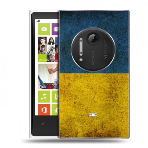 Дизайнерский силиконовый чехол для Nokia Lumia 1020 флаг Украины