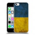 Дизайнерский пластиковый чехол для Iphone 5c флаг Украины