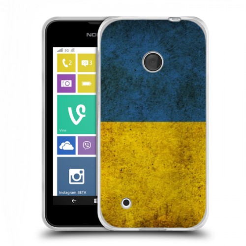 Дизайнерский пластиковый чехол для Nokia Lumia 530 флаг Украины