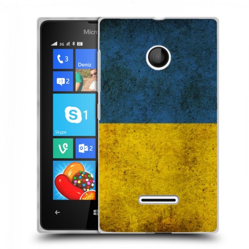 Дизайнерский пластиковый чехол для Microsoft Lumia 435 флаг Украины