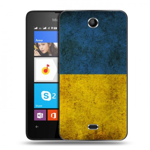 Дизайнерский силиконовый чехол для Microsoft Lumia 430 Dual SIM флаг Украины