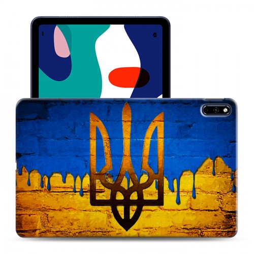 Дизайнерский силиконовый с усиленными углами чехол для Huawei MatePad флаг Украины