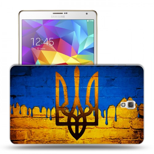 Дизайнерский силиконовый чехол для Samsung Galaxy Tab S 8.4 флаг Украины