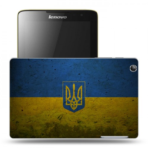 Дизайнерский силиконовый чехол для Lenovo IdeaTab A5500 флаг Украины