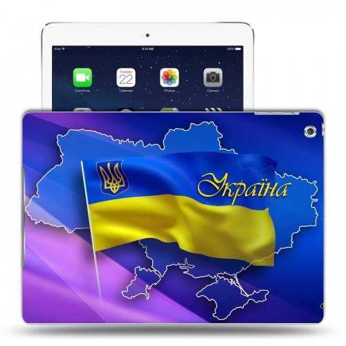 Дизайнерский пластиковый чехол для Ipad (2017) флаг Украины