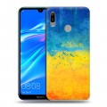 Дизайнерский пластиковый чехол для Huawei Y6 (2019) флаг Украины