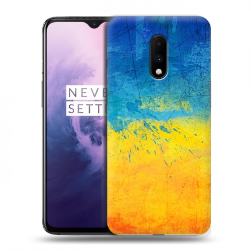 Дизайнерский пластиковый чехол для OnePlus 7 флаг Украины