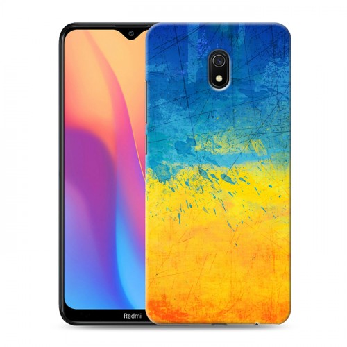 Дизайнерский силиконовый с усиленными углами чехол для Xiaomi RedMi 8A флаг Украины