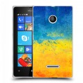 Дизайнерский пластиковый чехол для Microsoft Lumia 435 флаг Украины