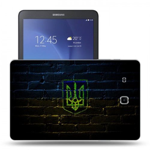 Дизайнерский силиконовый чехол для Samsung Galaxy Tab E 9.6 флаг Украины