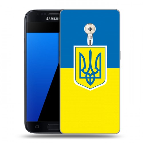Дизайнерский пластиковый чехол для ZUK Z2 Pro Флаг Украины