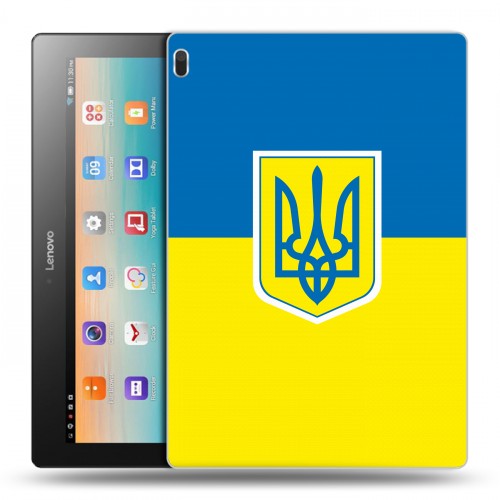 Дизайнерский силиконовый чехол для Lenovo Tab 4 10 Флаг Украины