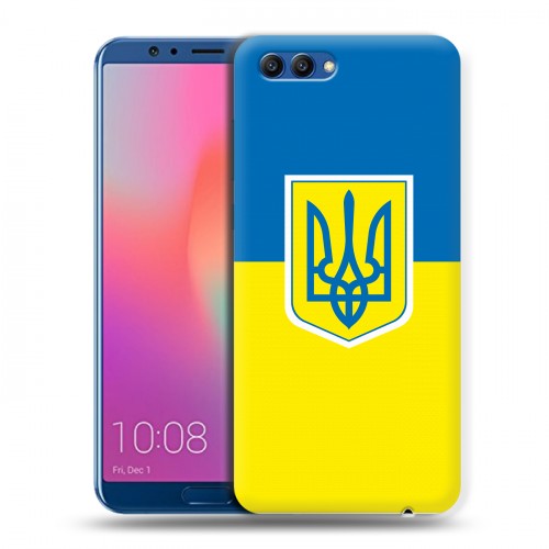 Дизайнерский пластиковый чехол для Huawei Honor View 10 Флаг Украины