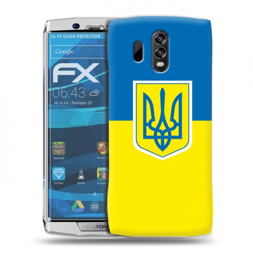 Дизайнерский силиконовый чехол для Homtom HT70 Флаг Украины