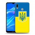 Дизайнерский пластиковый чехол для Huawei Y6 (2019) Флаг Украины