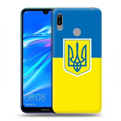 Дизайнерский пластиковый чехол для Huawei Y6 (2019) Флаг Украины
