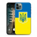 Дизайнерский пластиковый чехол для Iphone 11 Pro Max Флаг Украины