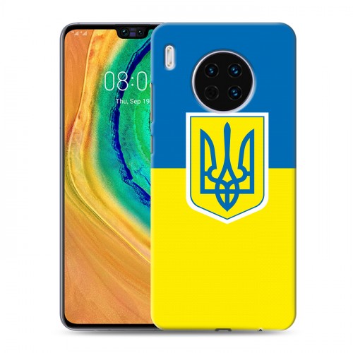 Дизайнерский пластиковый чехол для Huawei Mate 30 Флаг Украины