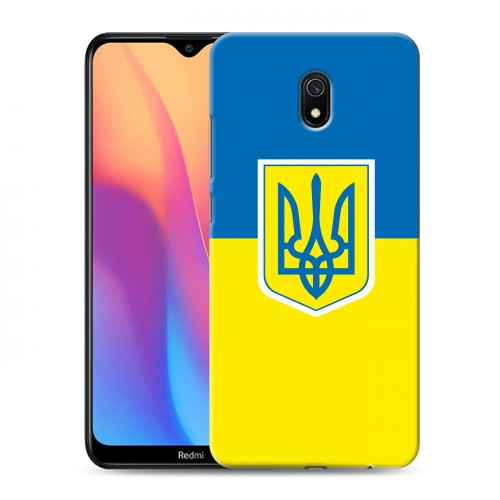 Дизайнерский силиконовый с усиленными углами чехол для Xiaomi RedMi 8A Флаг Украины