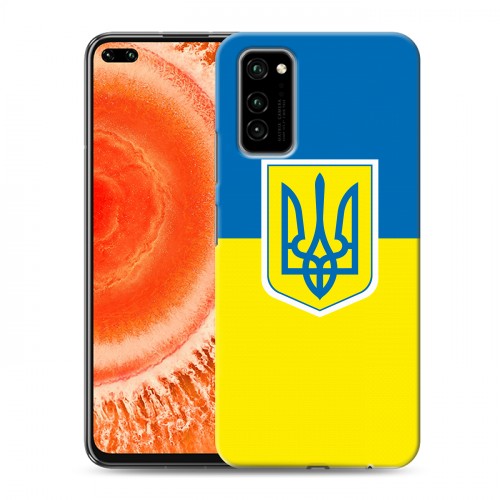 Дизайнерский силиконовый чехол для Huawei Honor View 30 Pro Флаг Украины