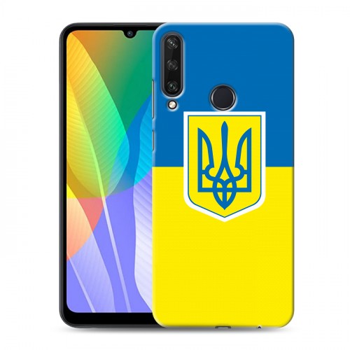 Дизайнерский пластиковый чехол для Huawei Y6p Флаг Украины