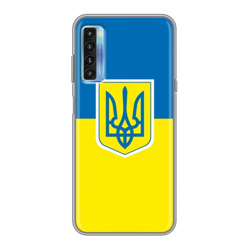 Дизайнерский пластиковый чехол для TCL 20L Флаг Украины