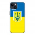 Дизайнерский пластиковый чехол для Iphone 14 Флаг Украины
