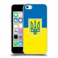 Дизайнерский пластиковый чехол для Iphone 5c Флаг Украины