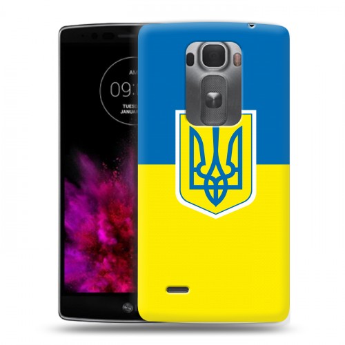 Дизайнерский пластиковый чехол для LG G Flex 2 Флаг Украины