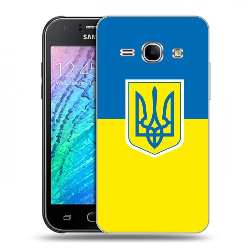 Дизайнерский пластиковый чехол для Samsung J1 Флаг Украины