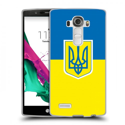 Дизайнерский силиконовый чехол для LG G4 Флаг Украины
