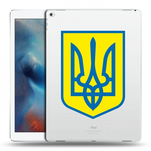 Полупрозрачный дизайнерский силиконовый чехол для Ipad Pro Флаг Украины