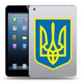 Полупрозрачный дизайнерский пластиковый чехол для Ipad Mini Флаг Украины