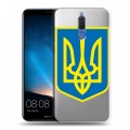 Полупрозрачный дизайнерский пластиковый чехол для Huawei Nova 2i Флаг Украины