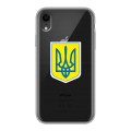 Полупрозрачный дизайнерский пластиковый чехол для Iphone Xr Флаг Украины